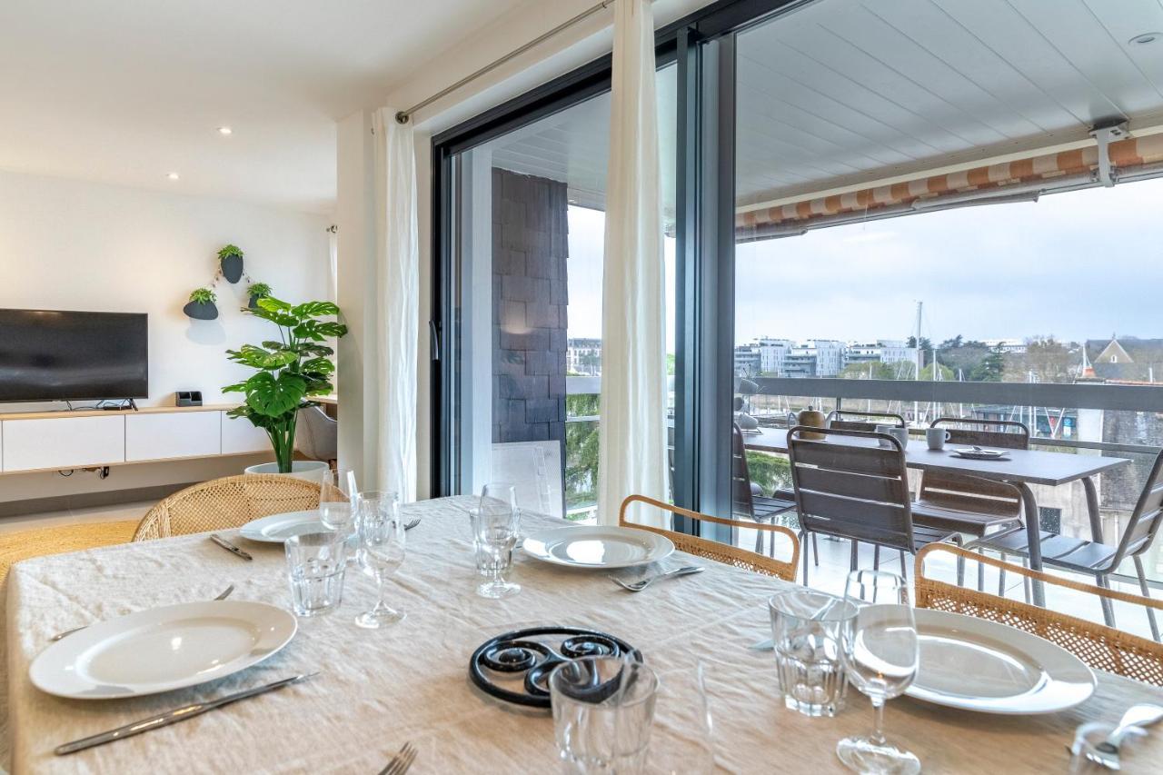 Grand Appartement De Standing Avec Terrasse Vue Port Au Centre De Vannes Exterior foto